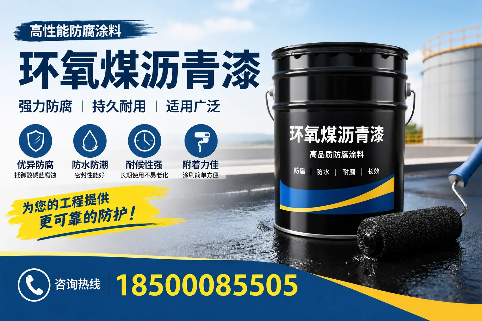 环氧煤沥青漆的施工步骤详解,乐山装修必备知识
